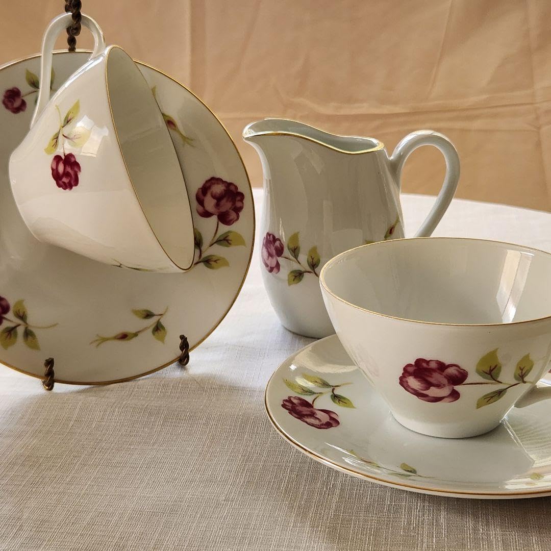 お値下げレア♡イマン♡grace時代プレート3枚セットマニーローズ陶器薔薇 Amazon.co.jp: イマンgrace ティーカップ ミルクピッチャー 薔薇